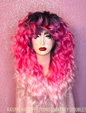 Load image into Gallery viewer, Raspberry Dipped Long Courtney
